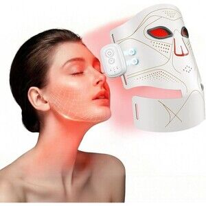 LED Light Therapy Mask, Rechargeable LED Mask with Multiple Light Modes